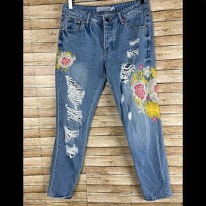 Article Floral Jeans sz XS